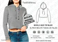 Moldes Patrones Imprimibles Polerón Top Mujer Talles Xs Al Xl - Miniatura 1
