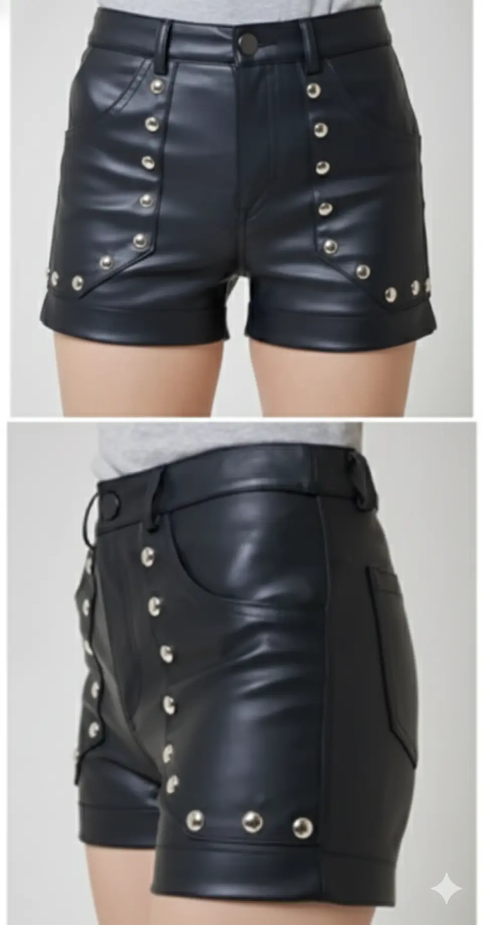 Molde Digital Short Bolsillo Parche con Remaches en Bengalina S A Xxl 2