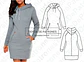 Moldes Patrones Maxi Buzo Vestido Mujer Talles Xs Al 2xl - Miniatura 1