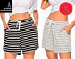 Molde De Costura, Patron Short Con Bolsillo Dama, Imprimible - Miniatura 1