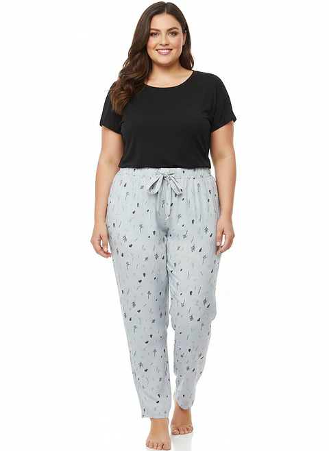 Molde Digital Pantalon Pijama Mujer, Pack Talles 3xl Al 7xl