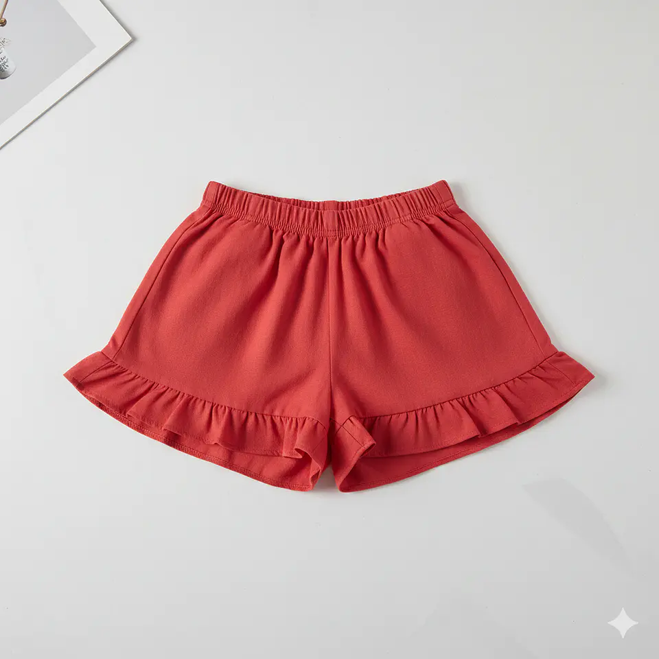 Molde Digital Short C/volado Ruedo Niña, Pack Talles 2 A 16 2