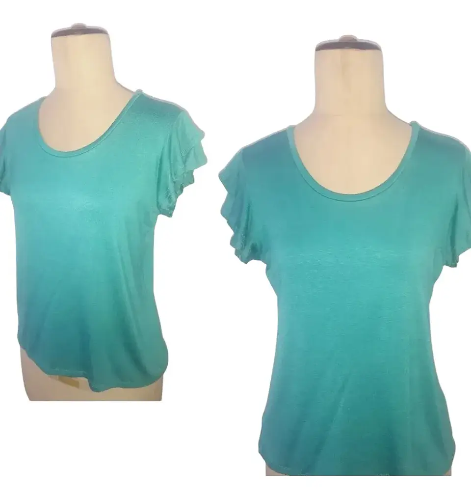 Molde Digital Polera Manga Doble Volados Pack Talles S A Xxl 2