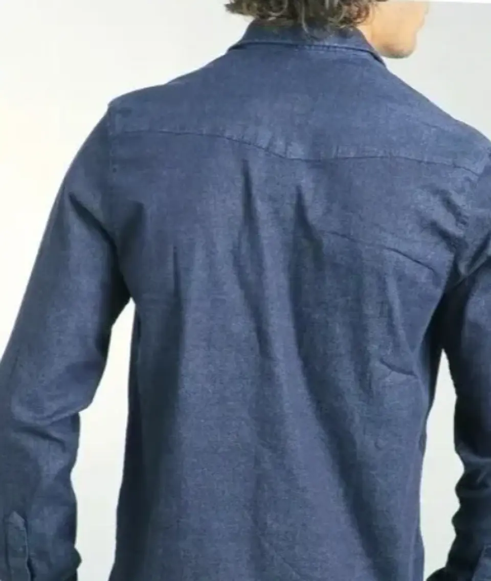 Molde Digital Camisa Hombre Con canesu en pico, talles S A Xxl 3