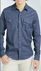 Molde Digital Camisa Hombre Con canesu en pico, talles S A Xxl - Miniatura 4