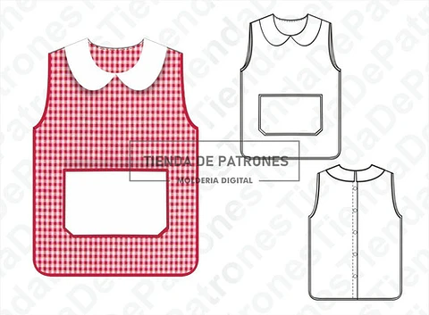 Molde Imprimible Pechera Pintorcito Jardin Unisex Del 2 Al 8