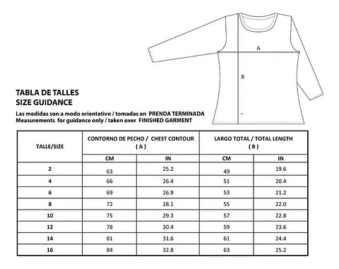 Molde De Costura, Patron Polera Basica Ml Nena, Imprimible