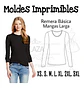 Moldes Patrones Imprimibles De Ropa Polera Ml Xs Al 3xl - Miniatura 1