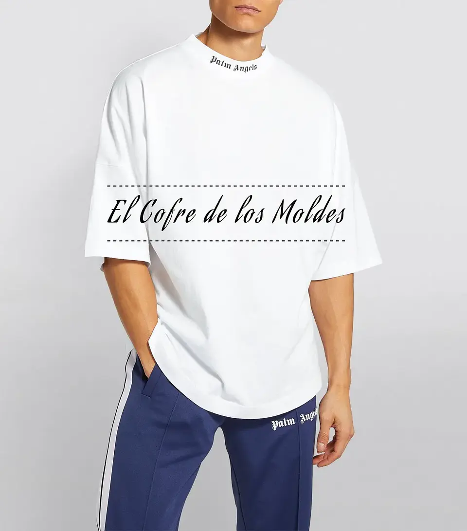 Molde Digital Polera Oversize Ruedo Curvo, Talles Xs Al Xl 1
