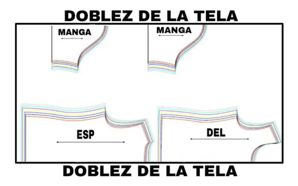 Moldes Patrones Imprimibles De Ropa Remera Ml Xs Al 3xl 2
