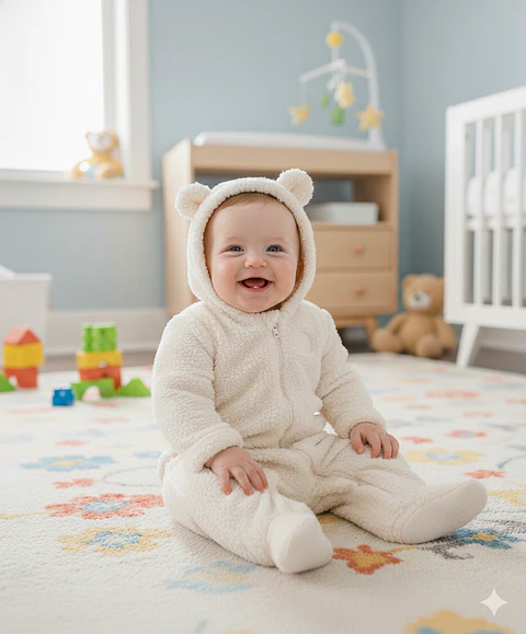 Molde Digital Enterito Body Osito Bebe Pack Talles 1 Al 5