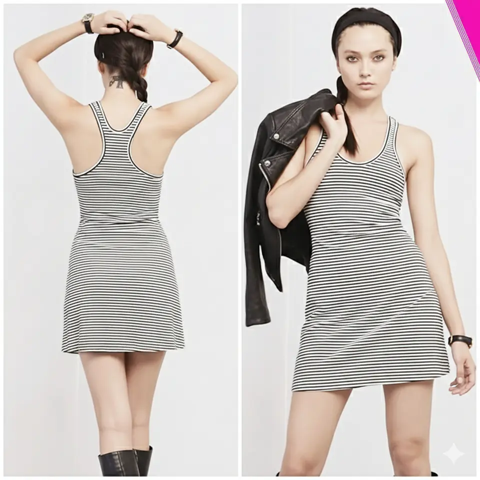 Molde Digital Vestido Cuello Tipo Musculosa Talles S Al Xxl 1