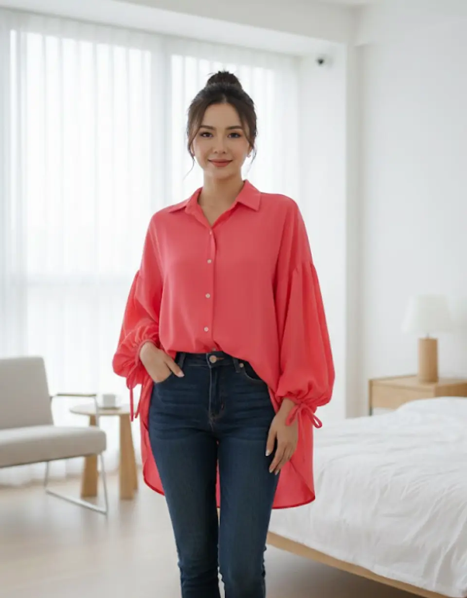 Molde Digital Blusa Camisera Manga Con Lazo, Pack Talles S A Xxl 1