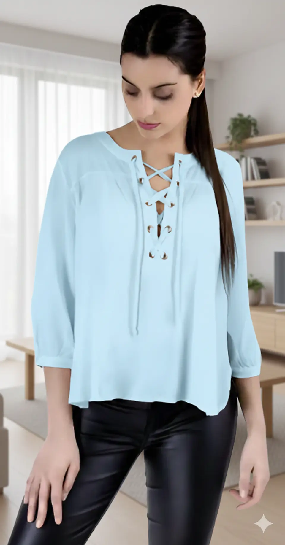 Molde Digital Blusa Canesu C/frunces Patron Pack 5 Talles! 1
