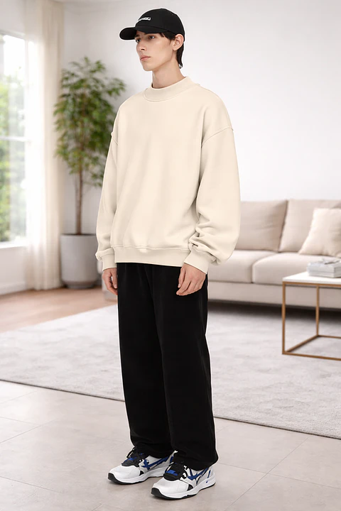 Molde Digital Polerón Oversize Costuras Expuestas, Talles S A Xxl