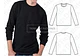 Molde Patron Imprimible Polera Manga Larga Hombre Xs Al 2xl - Miniatura 2