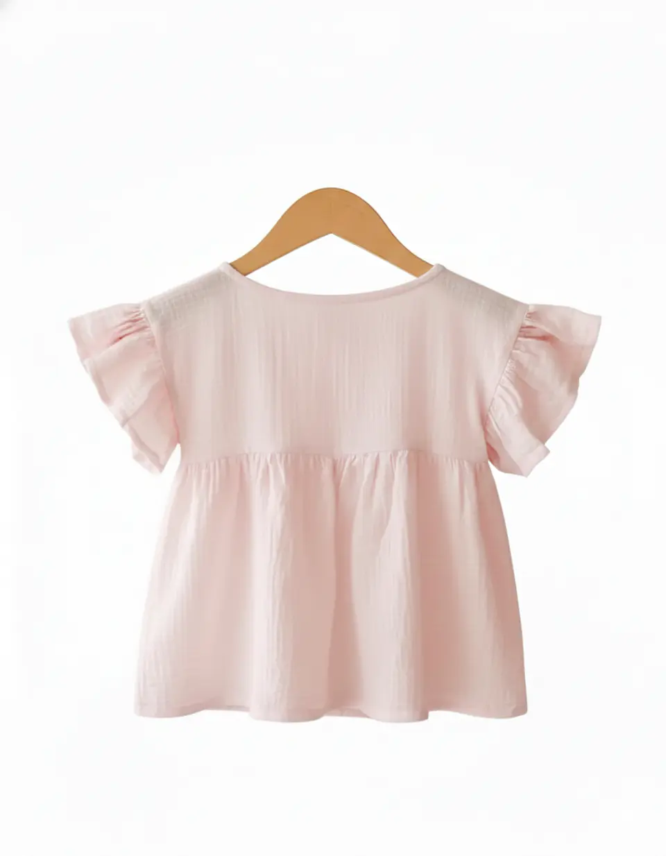 Molde Digital Remera Beba Manga Volado, Pack Talles 1 Al 5 2