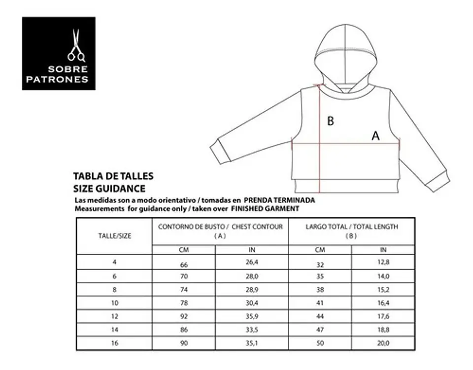 Molde De Costura, Patron Canguro Top Corto Nena , Imprimible 3