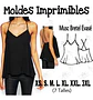 Moldes Patrones Imprimibles Musculosa Bretel Evasé Xs Al 3xl - Miniatura 2