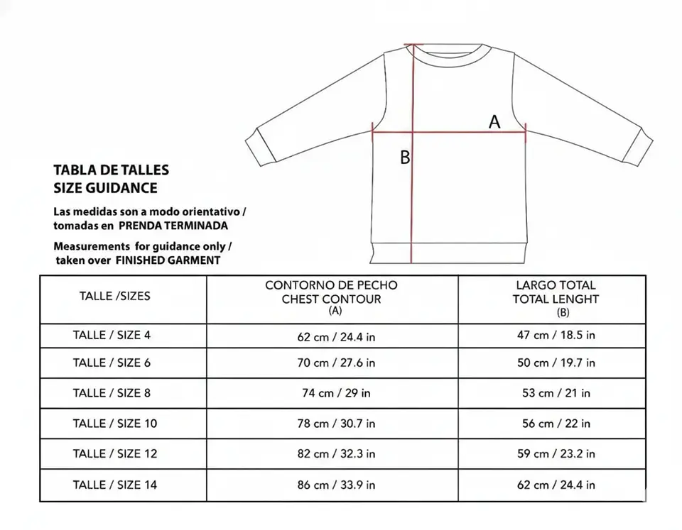 Molde De Costura, Patron Polerón Clásico Niños, Imprimible 3
