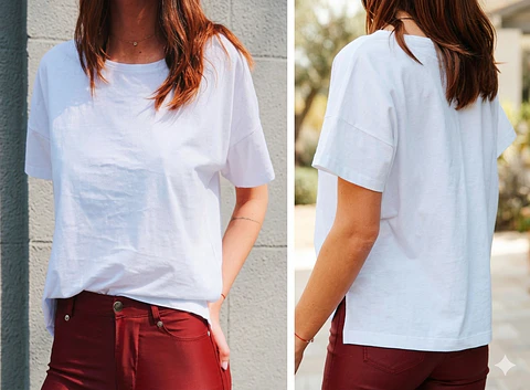 Molde Digital Remera Manga Caida Mujer, Pack Talles S Al Xxl