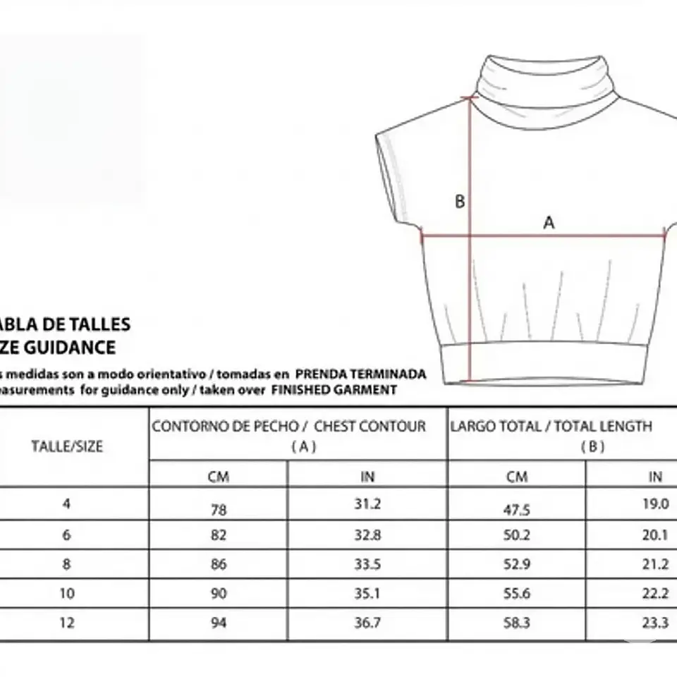 Molde De Costura, Patron Poleron M/corta Nena, Imprimible 2