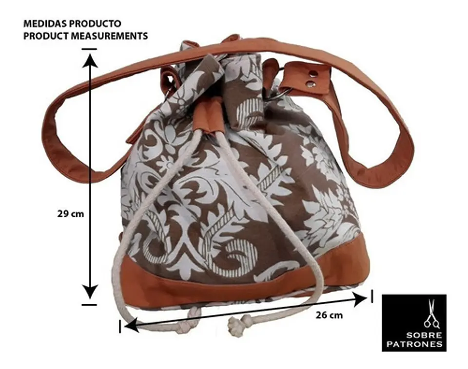 Molde De Costura, Patron Cartera Bandolera , Imprimible Pdf 5