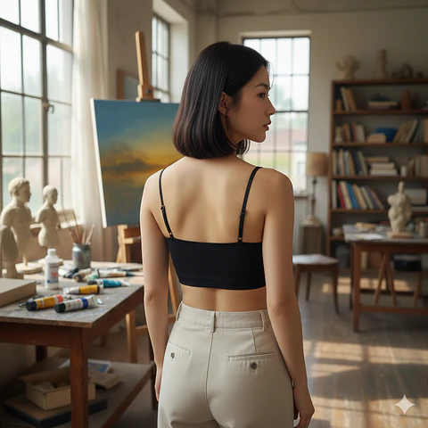 Molde Digital Bandeau - Crop Top C/breteles Talles S A Xxl