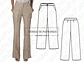 Molde Patron Imprimible Pantalon Mujer Talles Del 36 Al 48 - Miniatura 2