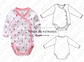 Molde Patron Imprimible Body Mangas Largas Talles 1m A 18m - Miniatura 2