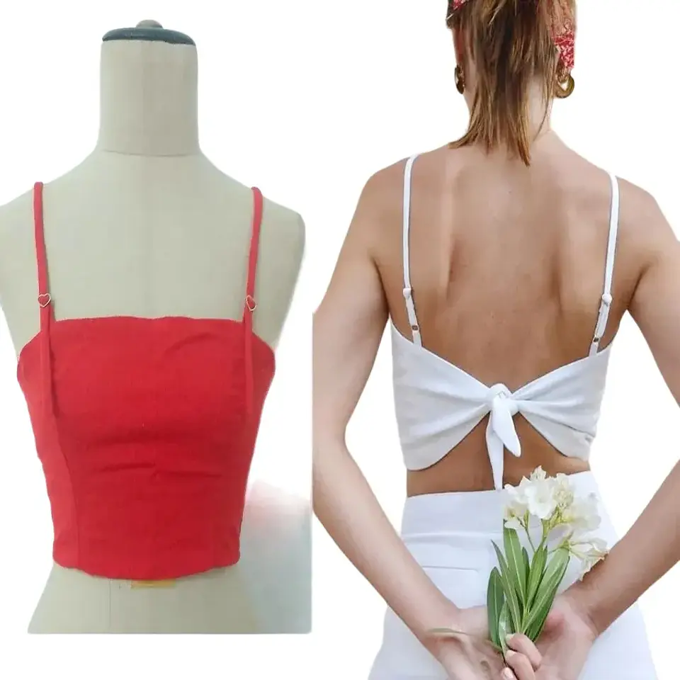 Molde Digital Top C/ Breteles, Espalda Lazos Talles S A Xxl 3