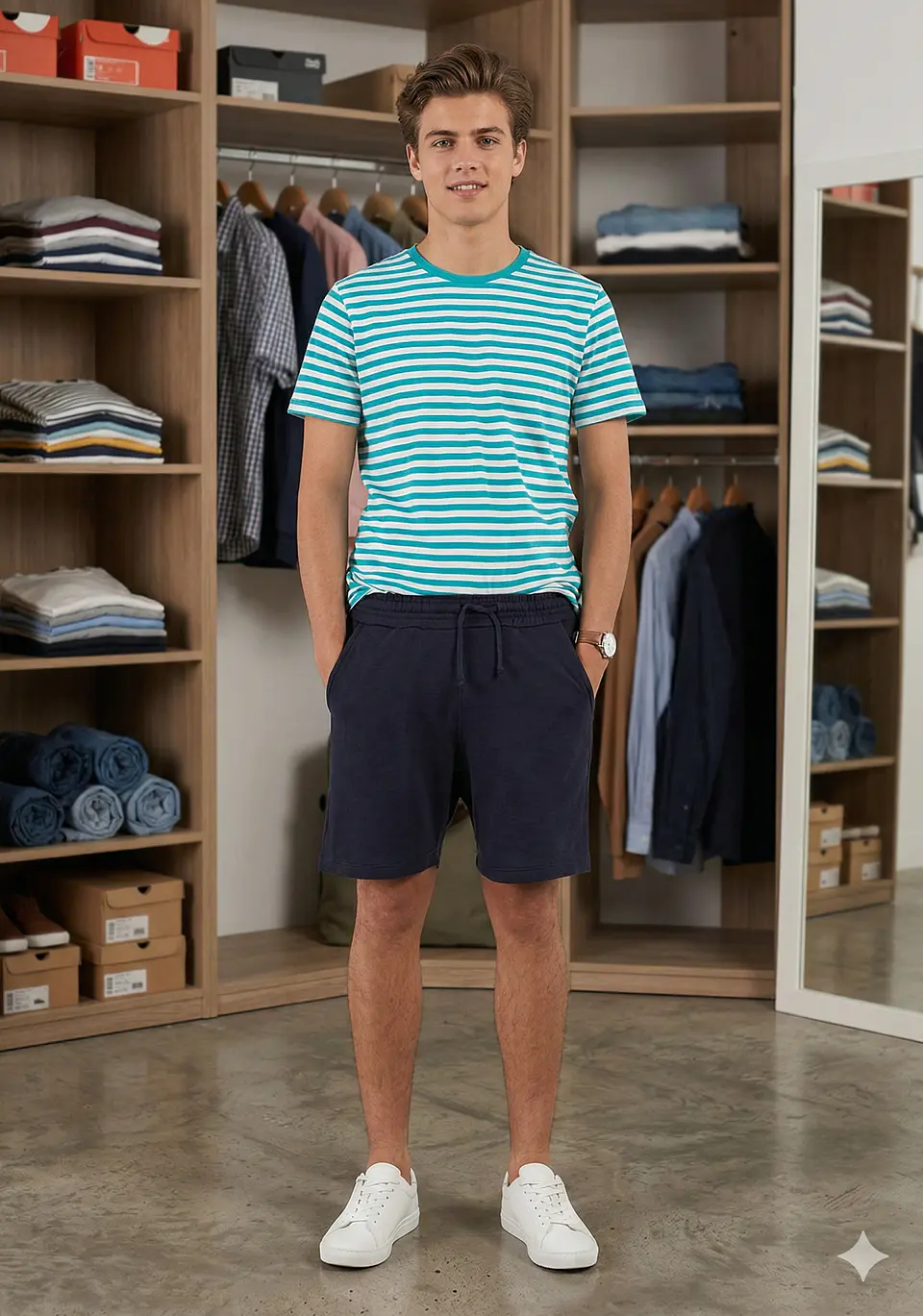Molde Digital Bermuda De Punto Hombre, Pack Talles S Al Xxl 1