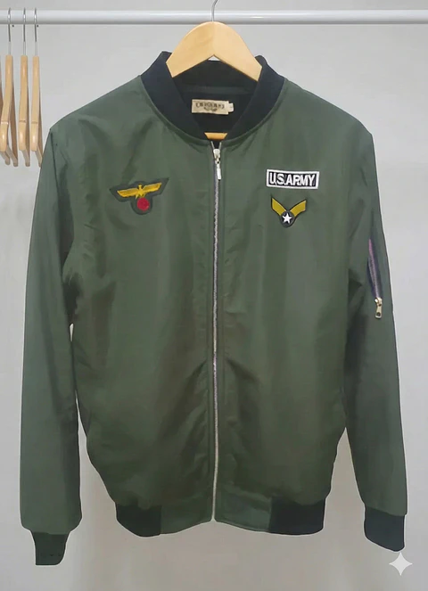 Molde Digital Campera Bomber Hombre Pack Talles S Al Xxl