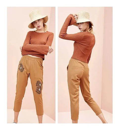 Molde Digital Pantalon Capri Bolsillo Parche Talles S A Xxl