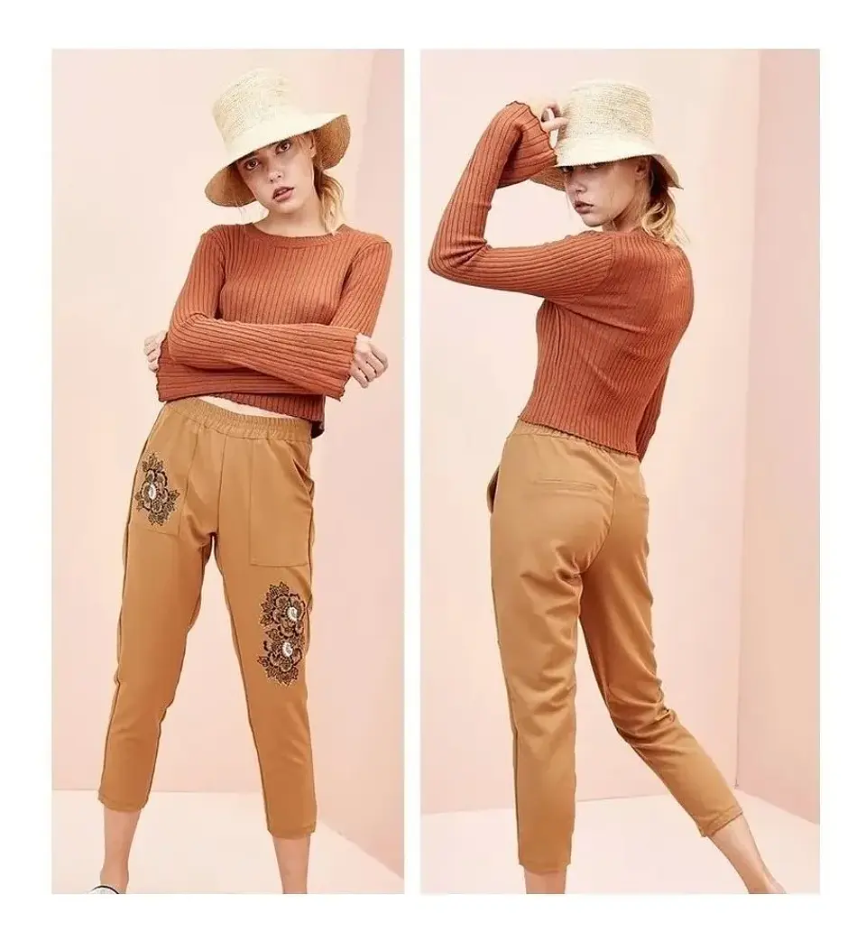 Molde Digital Pantalon Capri Bolsillo Parche Talles S A Xxl 2