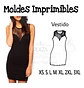 Moldes Patrones Imprimibles Vestido Al Cuerpo Diy Xs Al 3xl - Miniatura 2
