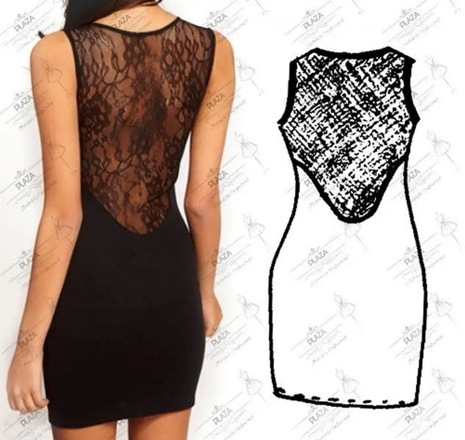 Moldes Patrones Imprimibles Vestido Al Cuerpo Diy Xs Al 3xl 4