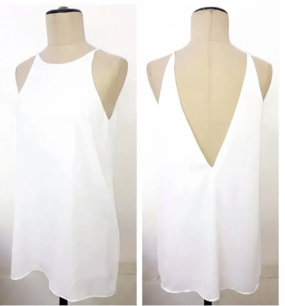 Molde Digital Vestido Evasee Cuello Redondo Talles S Al Xxl 1