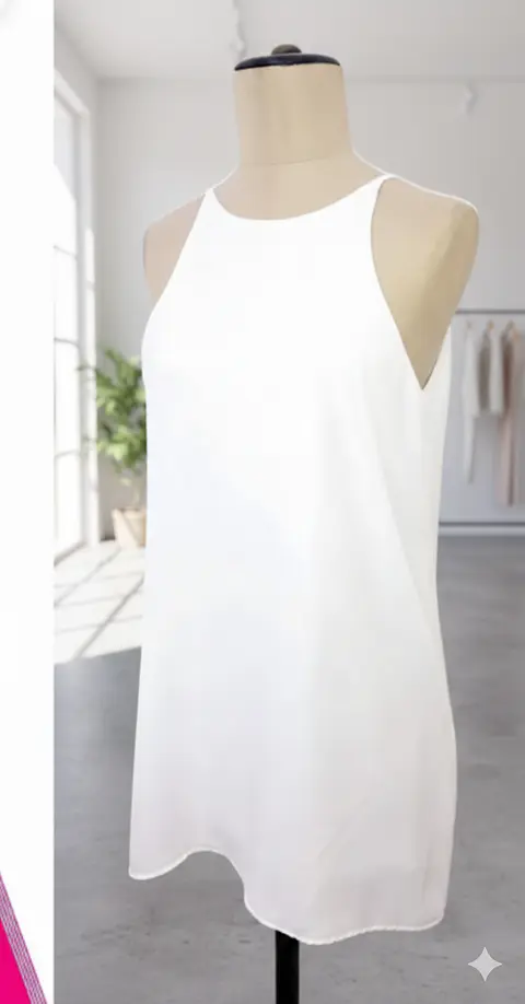 Molde Digital Vestido Evasee Cuello Redondo Talles S Al Xxl