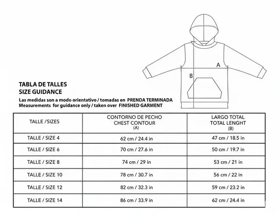 Molde De Costura, Patron Canguro Capucha Niños , Imprimible 3