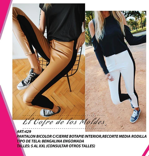 Molde Digital Pantalon Bengalina Bitono,pack Talles S A Xxl