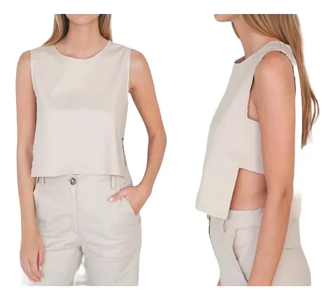 Molde Digital Top Con Detalle Al Costado, Pack Talles S A Xxl
