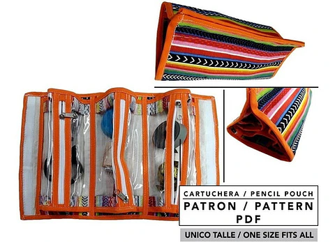Molde De Costura, Patron Cartuchera - Porta Lápices , Pdf