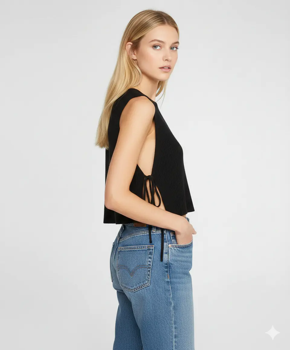 Molde Digital Top Con Lazos Al Costado, Pack Talles S A Xxl 2