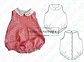 Moldes Patrones Body Ranita Bebes Pack Talles 1/3/4/6/9/12m - Miniatura 1