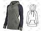 Moldes Patrones Imprimibles Polerón Hoodie Raglan  Xs Al 3xl - Miniatura 2