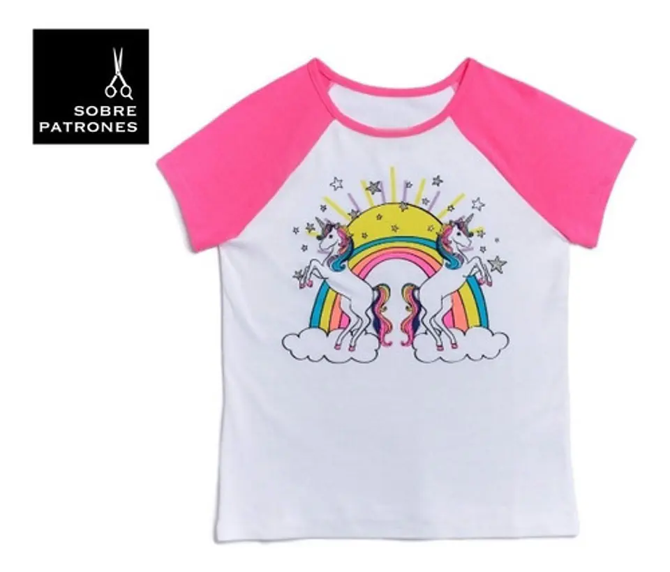 Molde De Costura, Patron Polera Ranglan Mc Nena, Imprimible 2