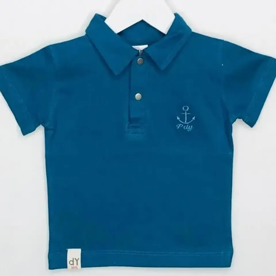 Molde Digital Polera Bebe Cuello Camisero, pack Talles 1 Al 5 2