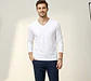 Molde Digital Polera Manga Larga Cuello V, Talles S Al Xxl - Miniatura 1