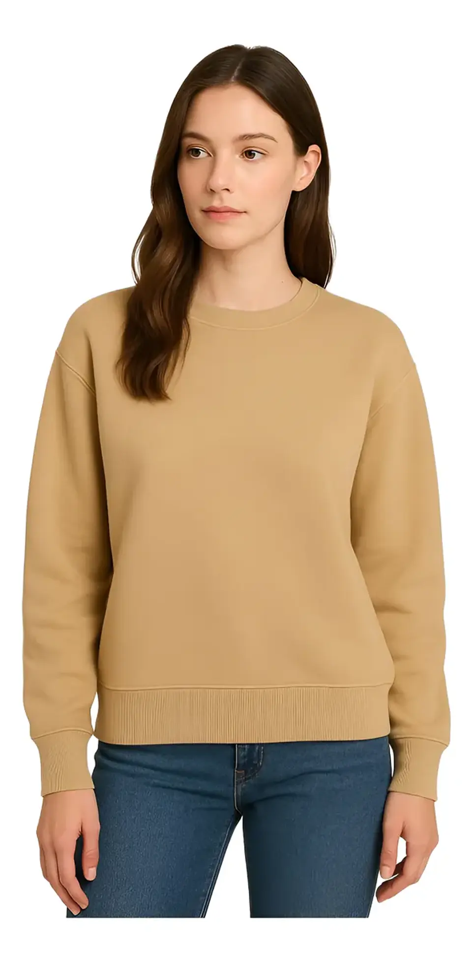 Molde Digital Polerón Cuello Redondo Mujer, pack Talles S Al Xxl 1